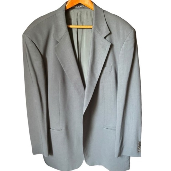 NEW Hugo Boss Gray Sport Coat Size 48 R Single Button Virgin Wool Sport Coat - Picture 14 of 15